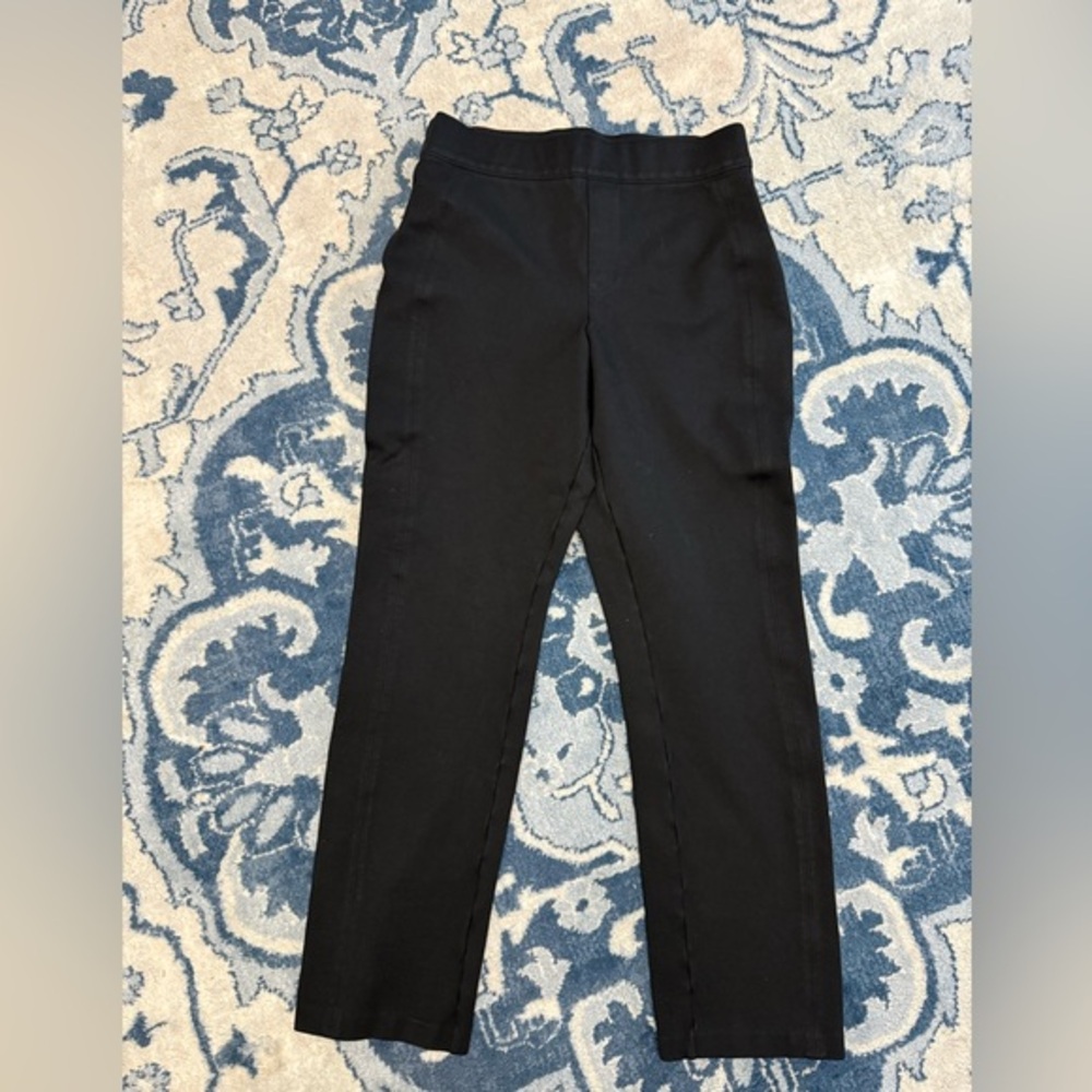 SPANX exposed seam Ponte knit pull on trouser pants workwear comfort stretch Md